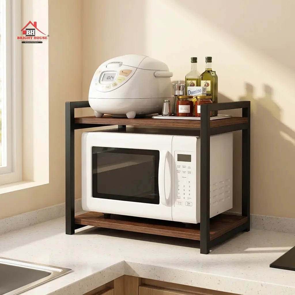 microwave stand 2 Layers Multipurpose Organizer by Bright House