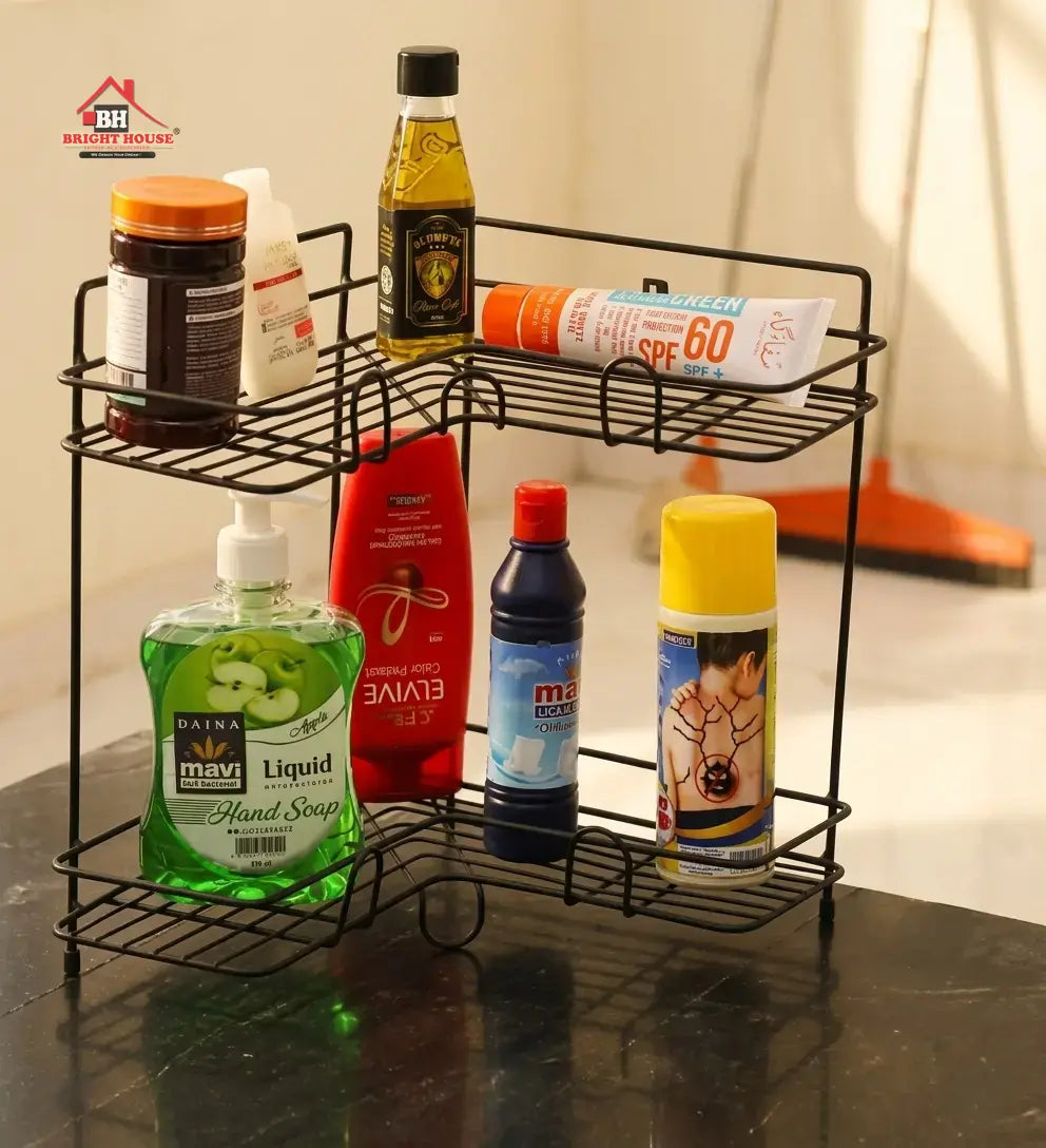 Multipurpose 2 Layers Corner Rack by Bright House