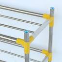 stainless steel shoe rack by bright house